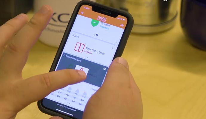 Cloud-based access control system is being used