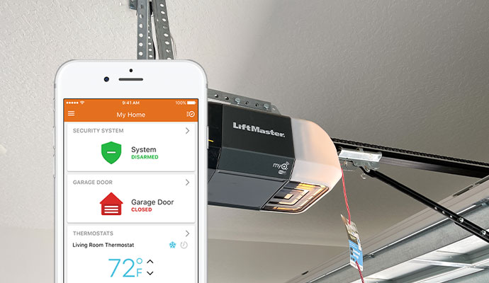 App controlled garage door opener