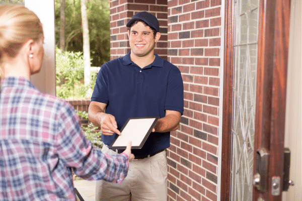 Delivery Driver” with No Package