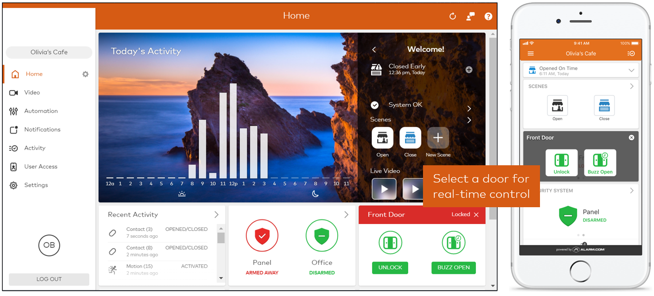 Home page Customer Site