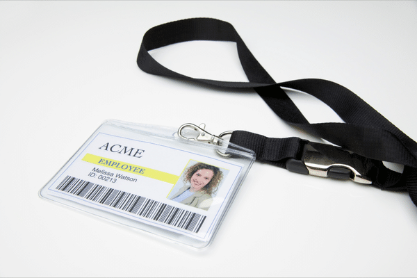 Security employee id card