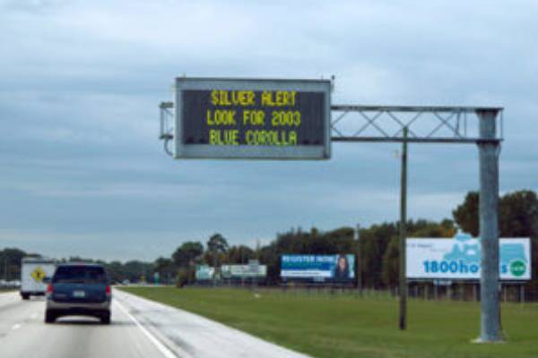 Highway Silver Alert System for Missing Seniors.