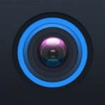 The circular blue and black Live View camera icon for the Smart PSS commercial security software.