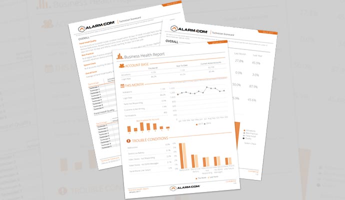 Business health reporting service