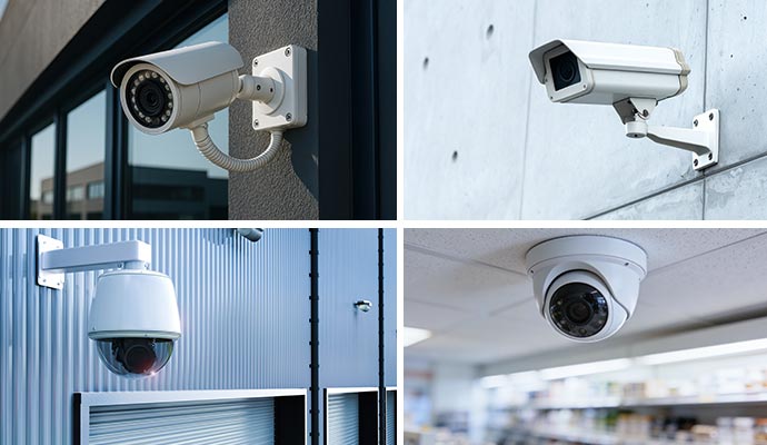 Collage of different smart cameras