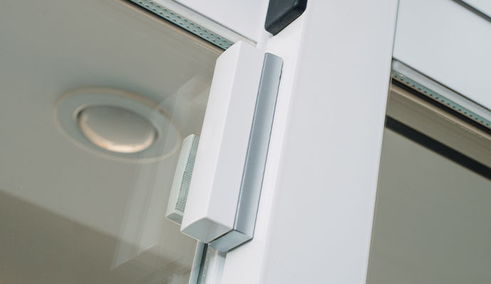 Glass-break detector installed on the window