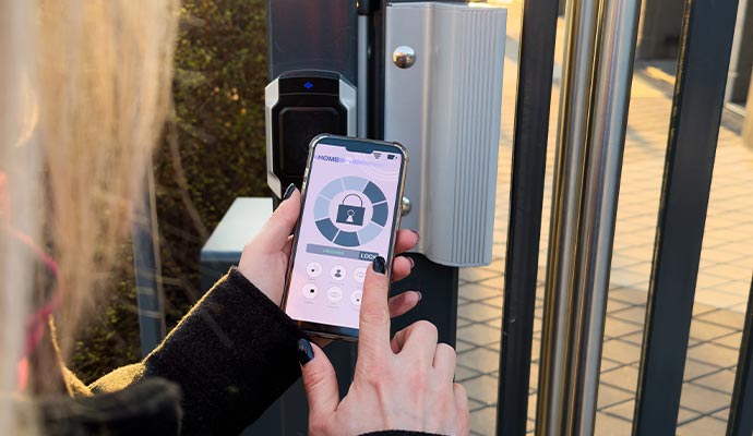 Smart gate access control with mobile app