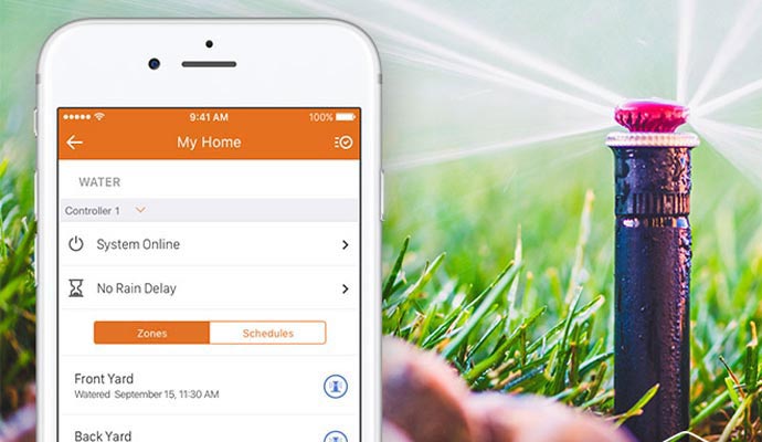 Smart app controlled smart irrigation system
