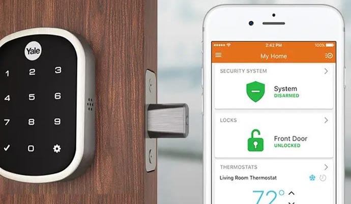 Smart lock app interface