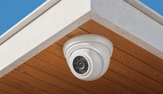 Outdoor dome security camera