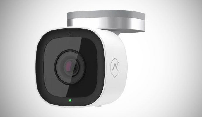 White alarm security camera 