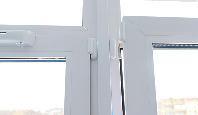 Window and door contact sensors for entry point monitoring