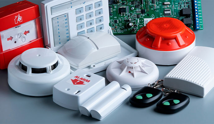 Security and fire alarm components