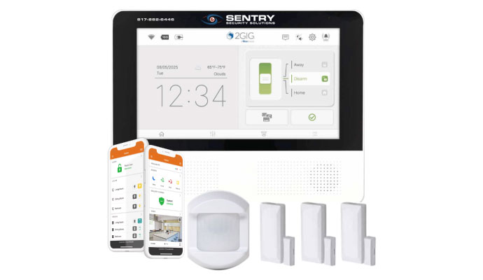 Sentry smart security system kit and sensors