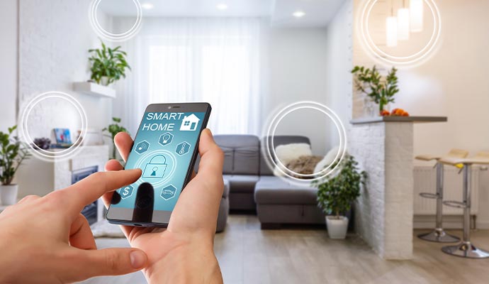 Smart app controlled home automation