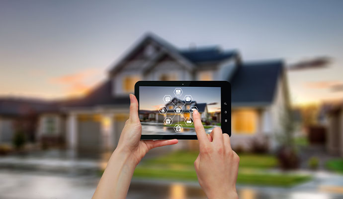 Smart home security and alarm services