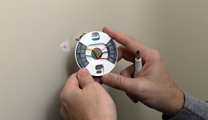 Smart thermostat installation service