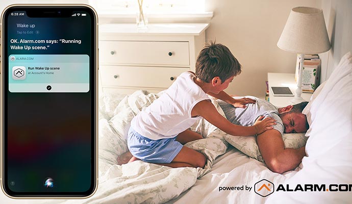 Smart voice control system by Alarm.com