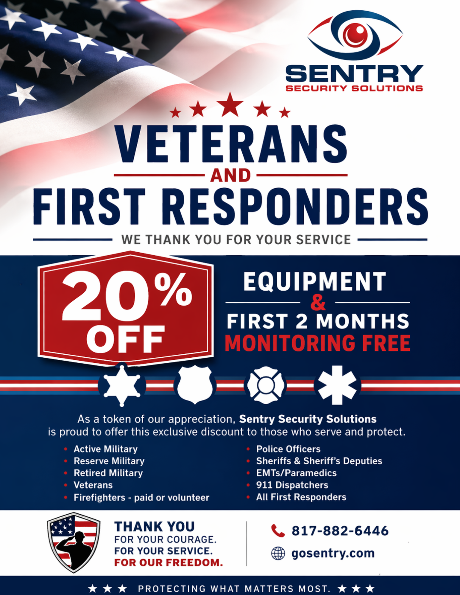 Veterans and First Responders flyer thumbnail