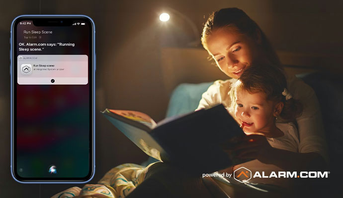 Voice control sleep scene on phone